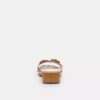 Sandale Margot din lemn cu jacquard caracteristic
