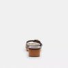 Sandale Margot din lemn cu jacquard caracteristic