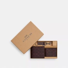 Set cadou cu portofel 3-în-1 în cutie, din Signature Canvas