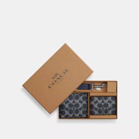 Set cadou cu portofel 3-în-1 în cutie, din Signature Canvas