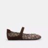 Sneakerși Mary Jane din jacquard semnătura