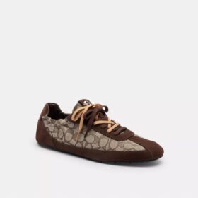 Sneakerși moi din jacquard caracteristic
