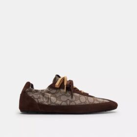 Sneakerși moi din jacquard caracteristic