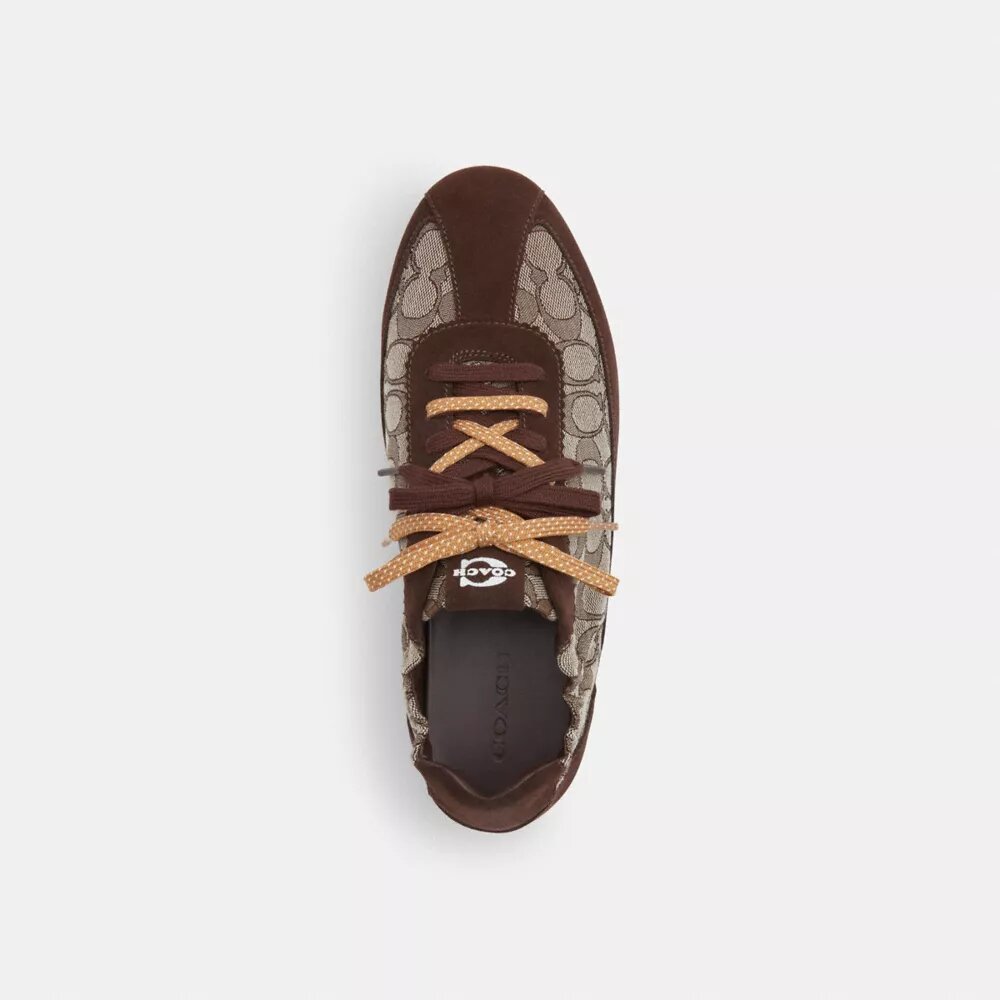 Sneakerși moi din jacquard caracteristic