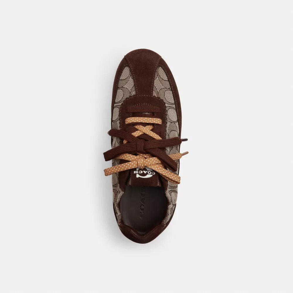 Sneakerși moi din jacquard caracteristic