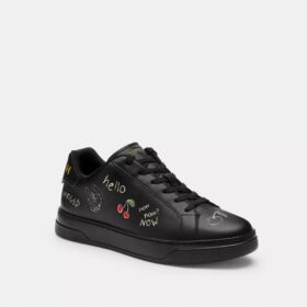 Sneakerși înalți cu imprimeu Sketch