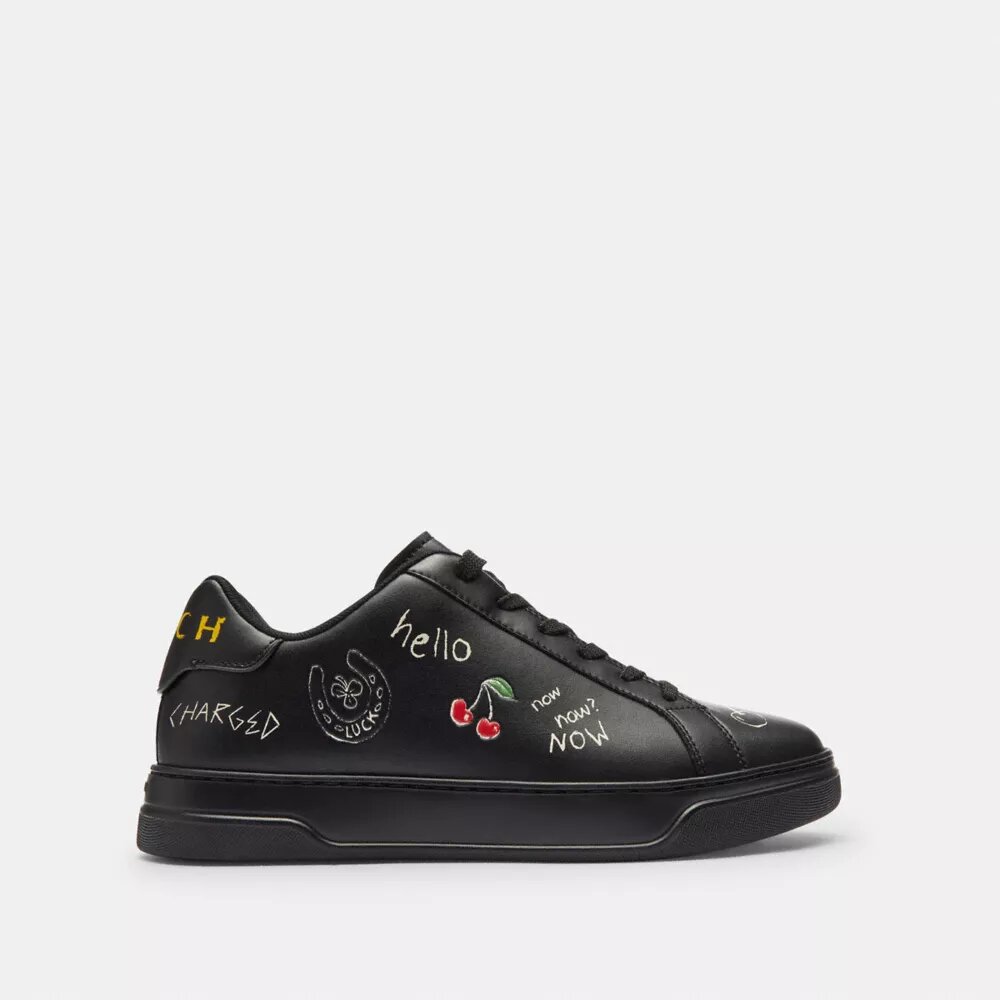 Sneakerși înalți cu imprimeu Sketch