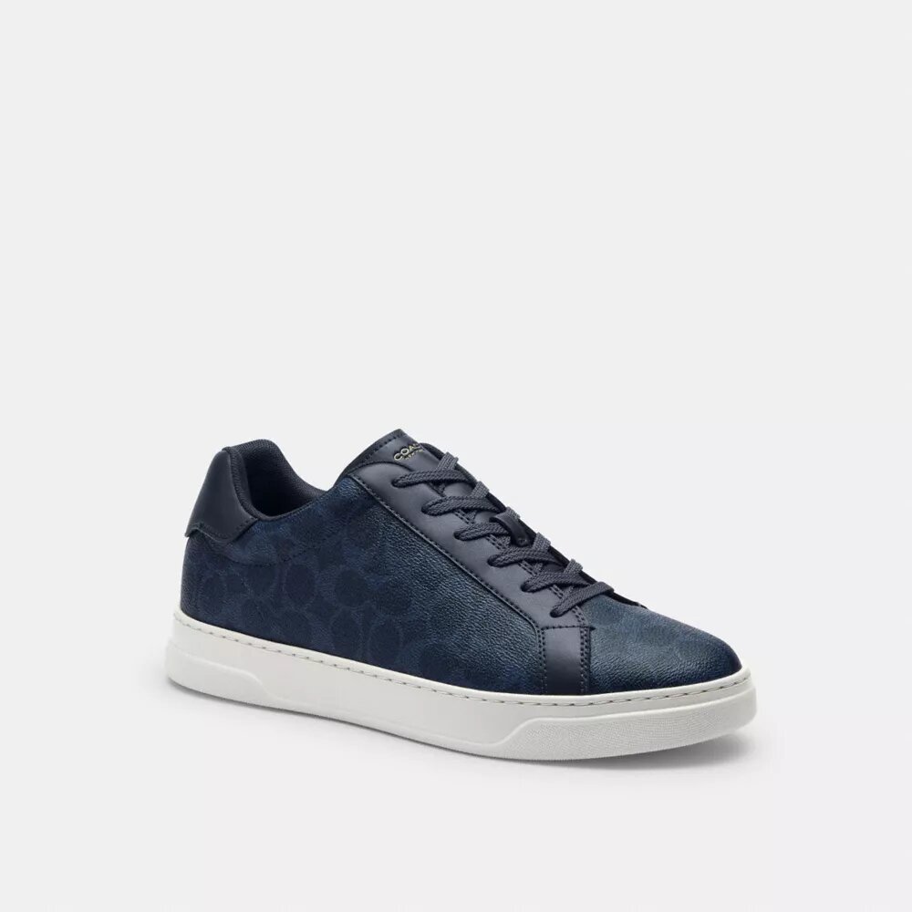 Sneakerși înalți din Signature Canvas