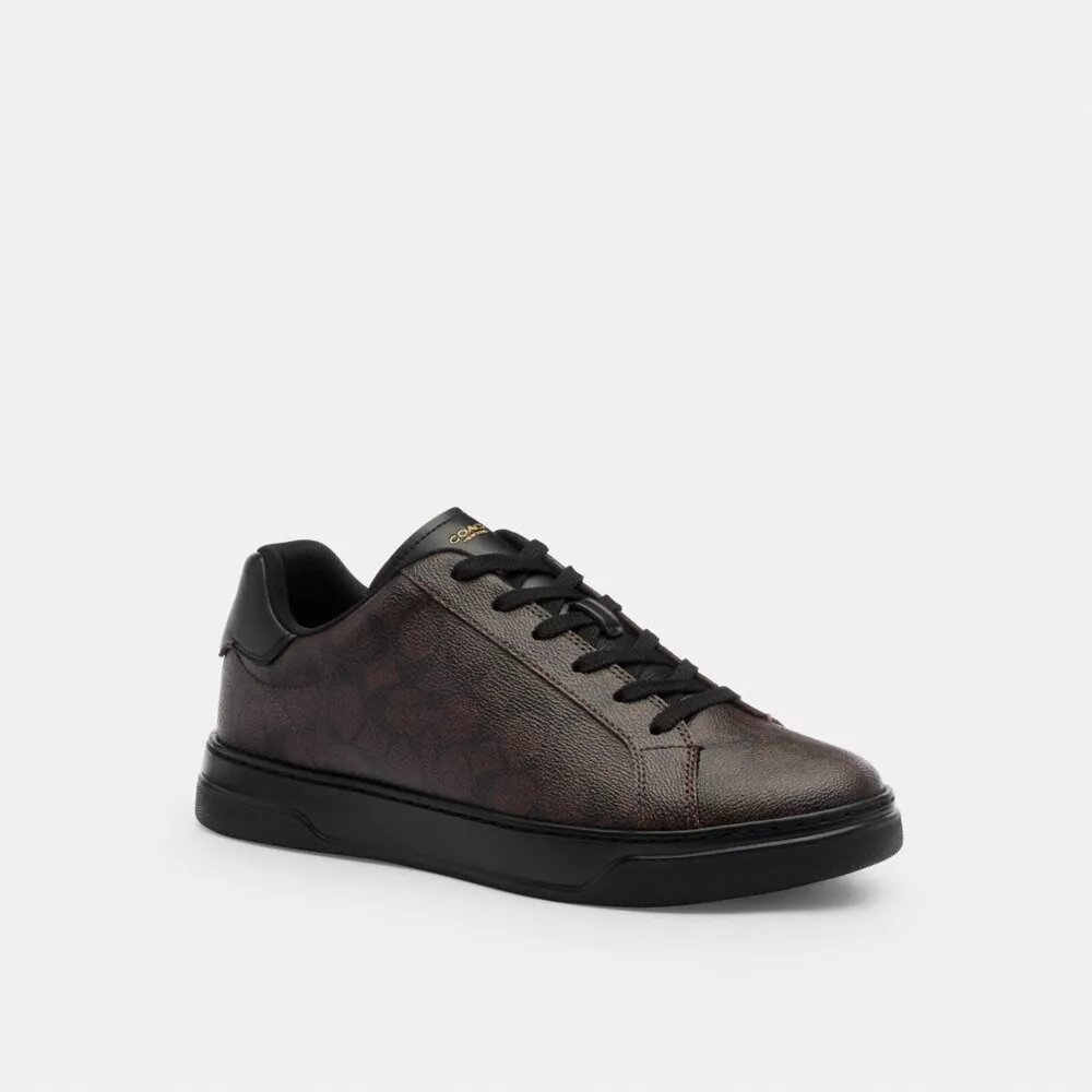 Sneakerși înalți din Signature Canvas
