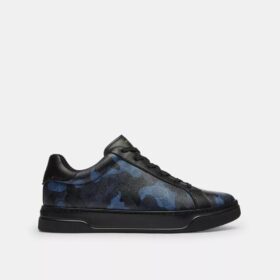 Sneakerși înalți din Signature Canvas cu imprimeu camuflaj