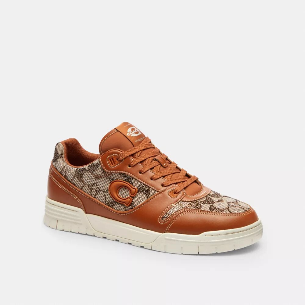 Sneakerși Soho cu jacquard semnătura cu cristale