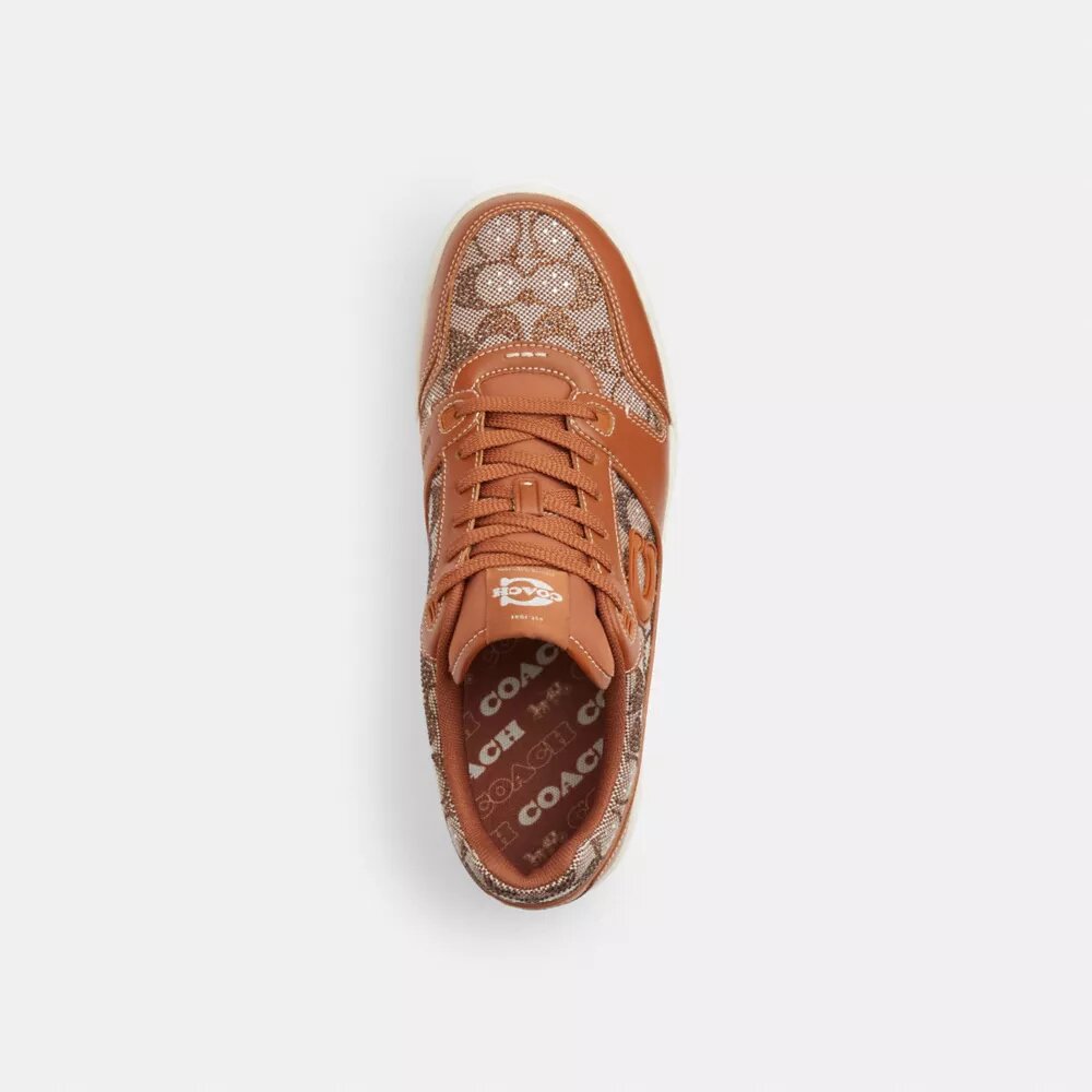 Sneakerși Soho cu jacquard semnătura cu cristale