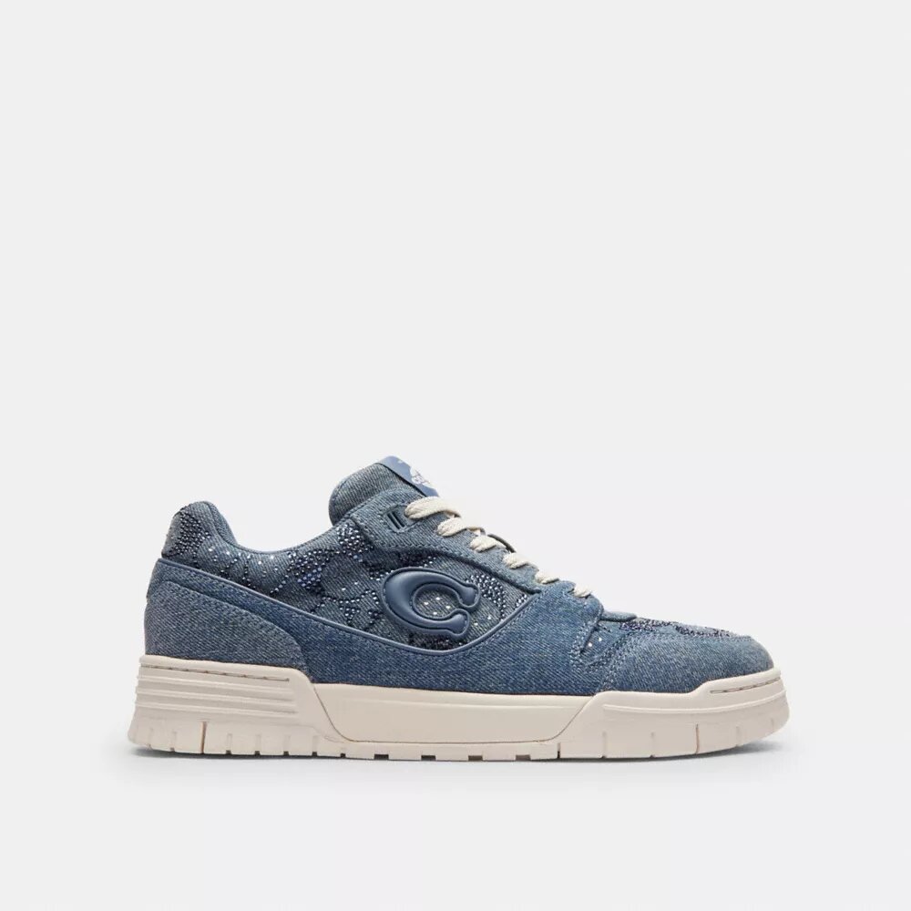 Sneakerși Soho din denim caracteristic