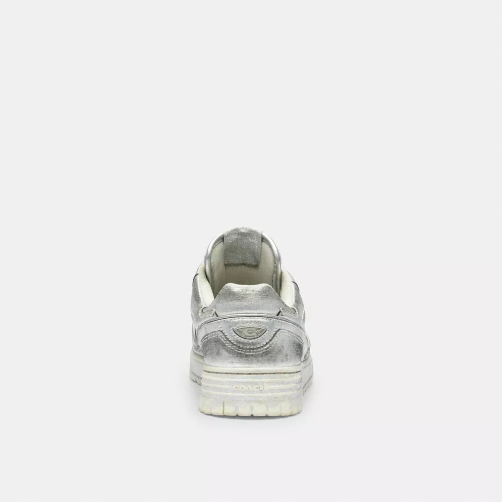 Sneakerși Soho din piele metalizată cu aspect uzat