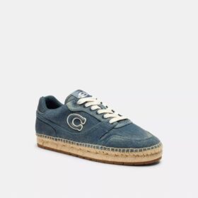 Sneakerși Soho Espadrille din denim uzat