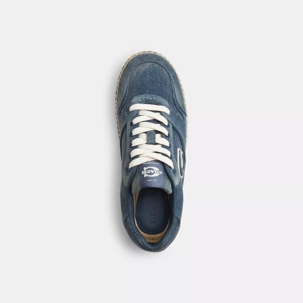 Sneakerși Soho Espadrille din denim uzat