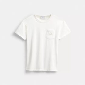 Tricou cu mâneci scurte și buzunar din bumbac organic