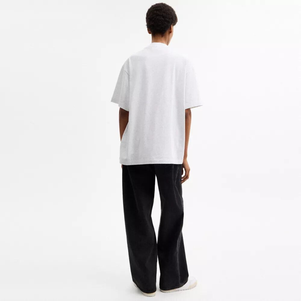 Tricou lejer cu imprimeu „Pretzel” din bumbac organic
