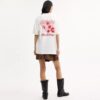 Tricou lejer cu motiv pizza, din bumbac organic