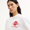 Tricou lejer cu motiv pizza, din bumbac organic