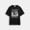 Tricou lejer „Dinosaur City” din bumbac organic