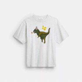 Tricou lejer „Rexy 10Th Birthday” din bumbac organic