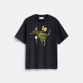Tricou lejer „Rexy 10Th Birthday” din bumbac organic