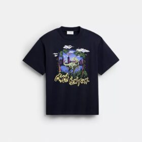 Tricou lejer „Rexy 10Th Birthday Jungle” din bumbac organic