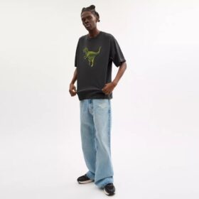 Tricou Rexy cu croială lejeră din bumbac organic