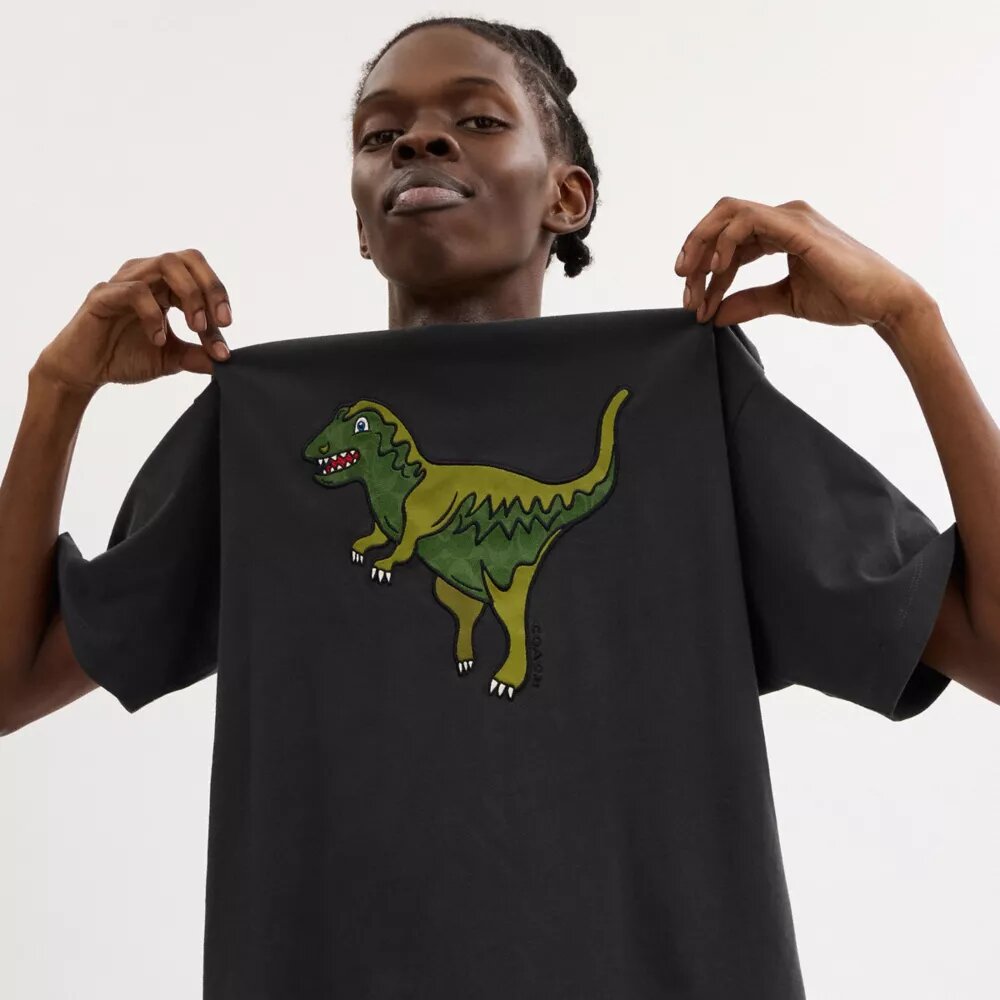 Tricou Rexy cu croială lejeră din bumbac organic