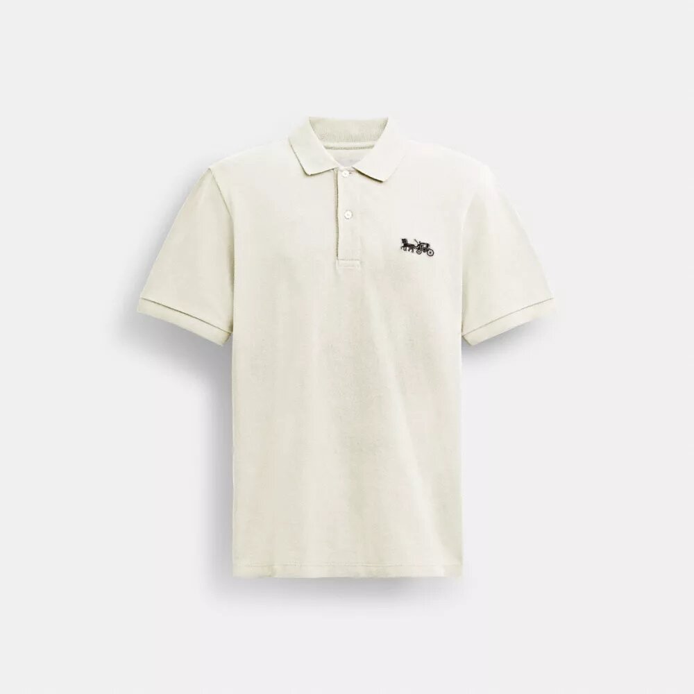 Tricouri Polo clasic „Horse and Carriage” din bumbac organic