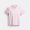 Tricouri Polo Coach Script din bumbac organic