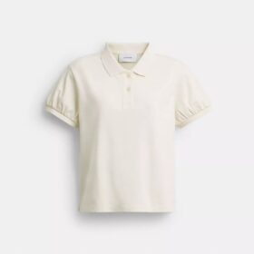 Tricouri Polo Coach Script din bumbac organic
