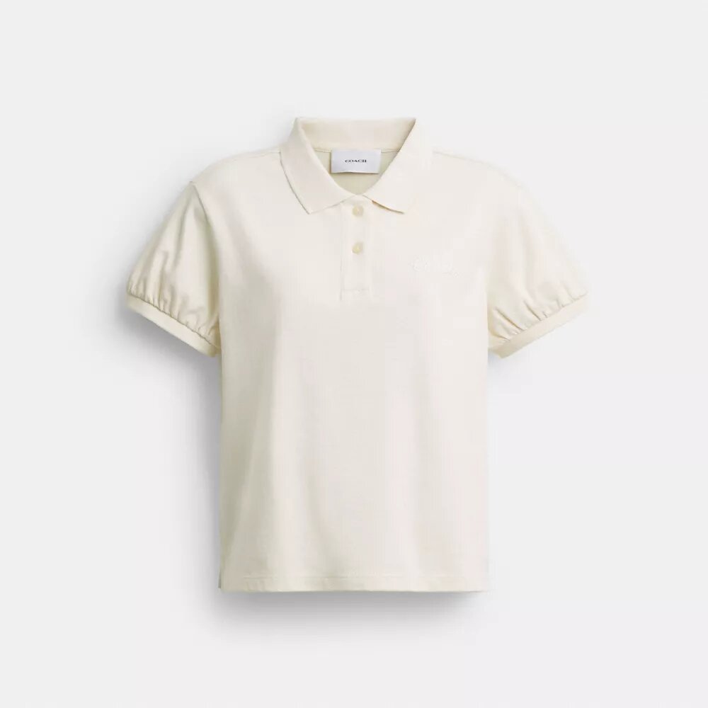Tricouri Polo Coach Script din bumbac organic