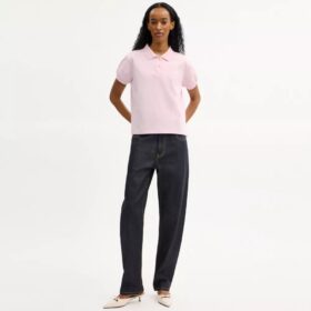 Tricouri Polo Coach Script din bumbac organic