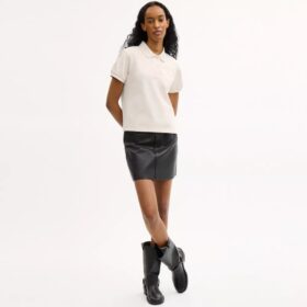 Tricouri Polo Coach Script din bumbac organic