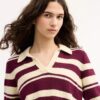 Tricouri Polo din tricot cu dungi